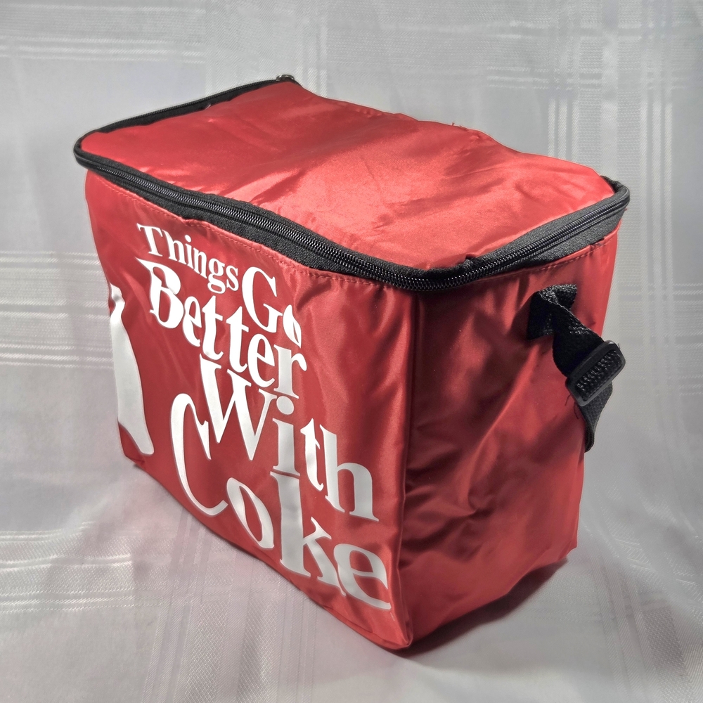 12 Can Red Coca-Cola Insulated Cooler Bag